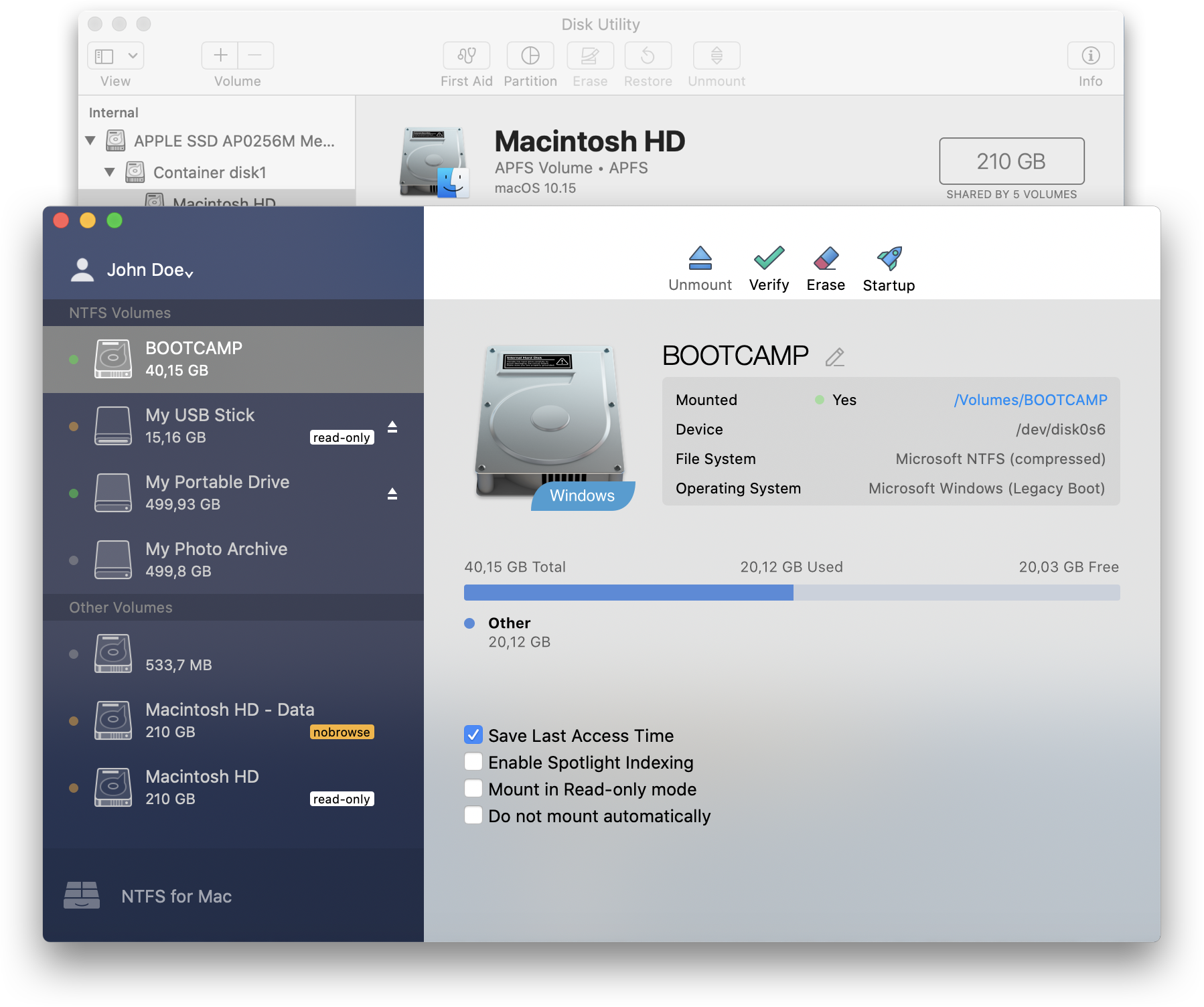 Ntfs for mac os x external hard drive not working windows 10